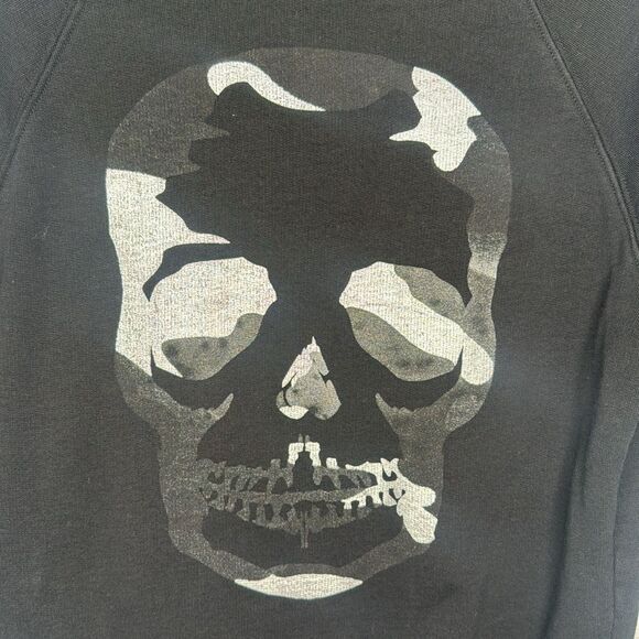 ZADIG & VOLTAIRE Black CLIPPER CAMO Hoodie Small - Picture 7 of 13